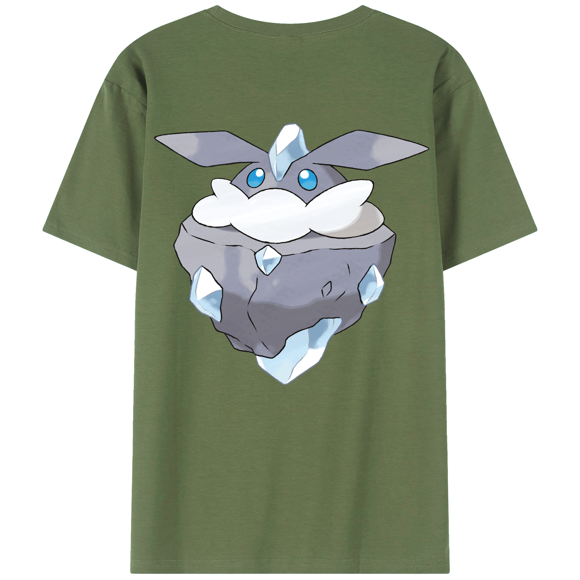 （画像用） ポケットモンスター Pokémon 綿100％ メンズ半袖Tシャツ（バックプリント） 通気性